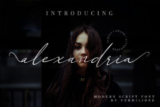 Alexandria: A Modern Script Font for Editorial Design and Branding