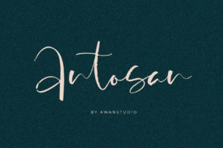 Antosan: A Script Handwritten Font That Elevates Your Creative Projects