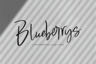 Blueberrys: A Modern Handwritten Font for Contemporary Branding