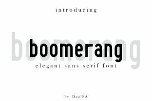 Boomerang: A Modern Handwritten Font for Creative Branding