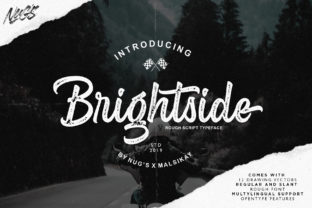 Brightside: A Script Font for Editorial Design and Branding