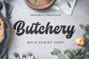 Butchery: A Romantic Handwritten Font for Editorial Design