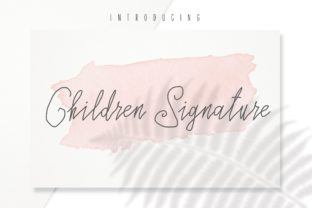 Children Signature: A Script Handwritten Font That Breathes Life into Every Design