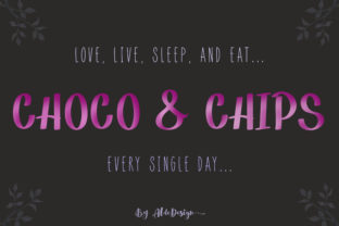 Choco Chips: A Playful Script Font for Creative Projects