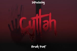 Cyttah: A Horror-Themed Handwritten Font for Dark, Standout Designs
