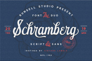 Discover the Magic of Schramberg: A Vintage-Handwritten Font for Creative Makers