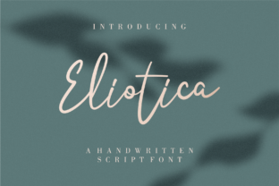 Eliotica: A Script Handwritten Font for Creative Crafters and Designers