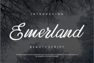 Emerland: A Script Handwritten Font for Authentic Branding