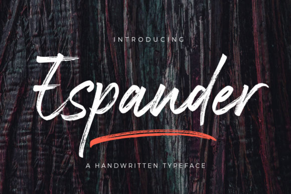Espander: A Bold Script Font for Editorial Design