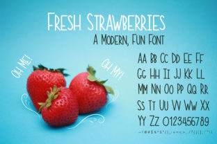 Fresh Strawberries: A Modern Sans Serif Font for Editorial Design