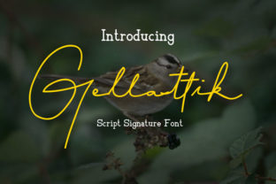 Gellattik: A Script Handwritten Font for Standout Digital Design