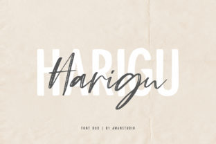 Harigu Duo: A Script Handwritten Font for Creative Campaigns