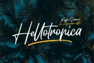 Hellotropica: A Tropical Script Font for Bold Branding