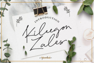 Kileegon Zales: A Modern Handwritten Font for Editorial Design