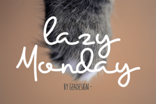 Lazy Monday: The Playful Handwritten Font for Eye-Catching Digital Content