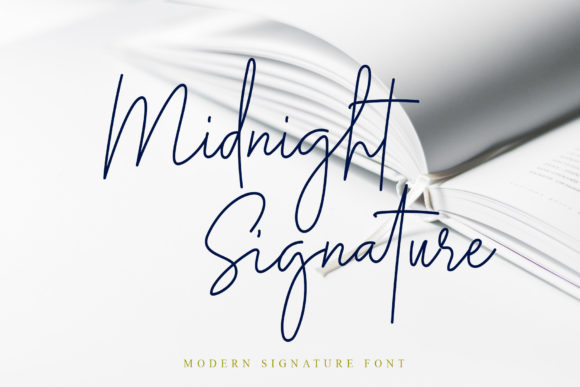 Midnight Siganture: A Designer’s Go-To Script Font for Authentic Branding
