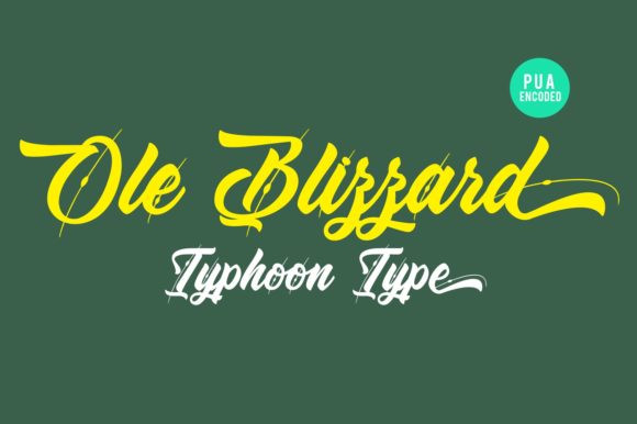 Ole Blizzard: A Bold Script Font for Editorial Creativity