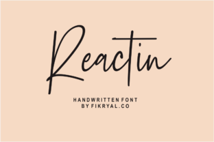 Reactin: A Handwritten Font That Elevates Branding