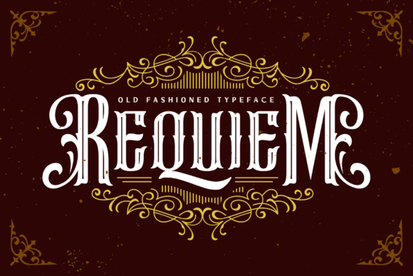 Requiem: A Bold Blackletter Font for Editorial Design