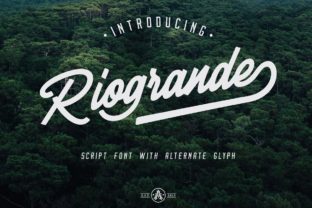 Riogrande: A Script Handwritten Font for Editorial Design and Branding
