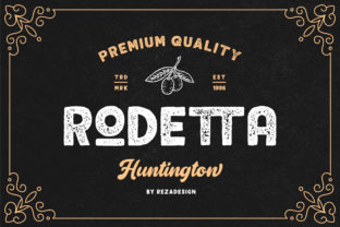 Rodetta: A Vintage Sans Serif Font with a Bold Twist